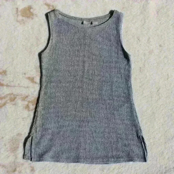 CHICO'S ZENERGY 2 Piece Set Waffle Knit Tank Top Cardigan Sweater Women Small - Picture 2 of 12